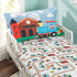 EVERYDAY KIDS Toddler Fitted Sheet and Pillowcase Set -Choo Choo Train- Soft Breathable Microfiber Toddler Sheet Set